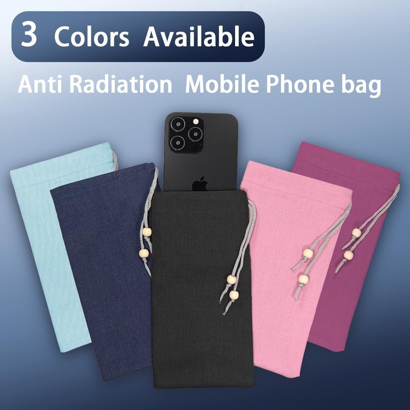 HAQuake EMF Cell Phone Sleeve fo Phone Pouch, High-Shield EMF Blocking Pouch, 100% Silver Fibers forDigital Security, Signal Blocking, Anti-EMP Radiation Bag for Privacy Protection. (Black) - Image 5